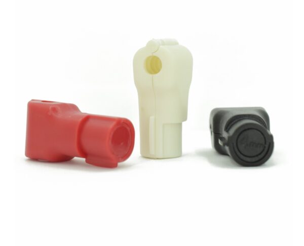 Замок Stop Lock на торговий гачок D6, пластик білий